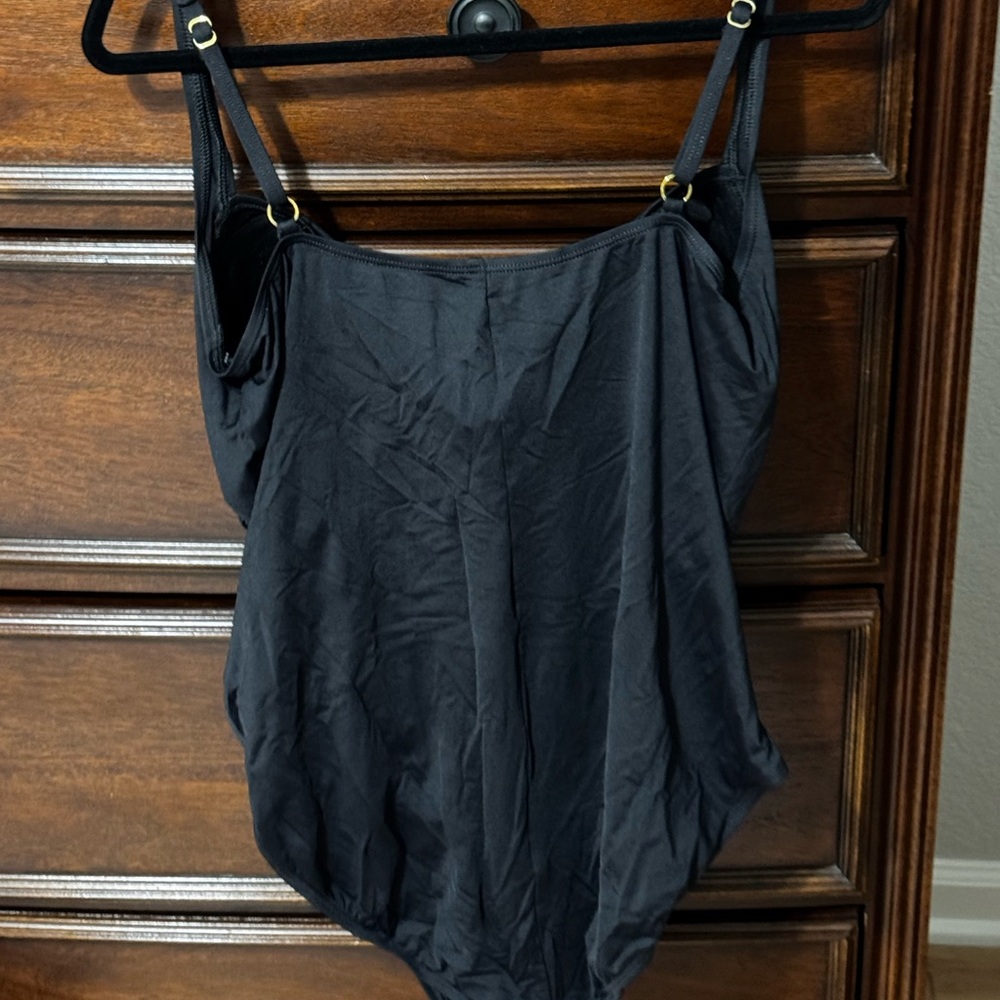 Black Ruched Swimsuit - Picture 2 of 6